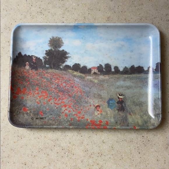 Knick knack vintage art 🖼 Van Gogh Monet trays small . - Picture 4 of 10